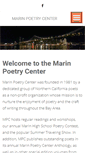 Mobile Screenshot of marinpoetrycenter.org