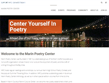 Tablet Screenshot of marinpoetrycenter.org